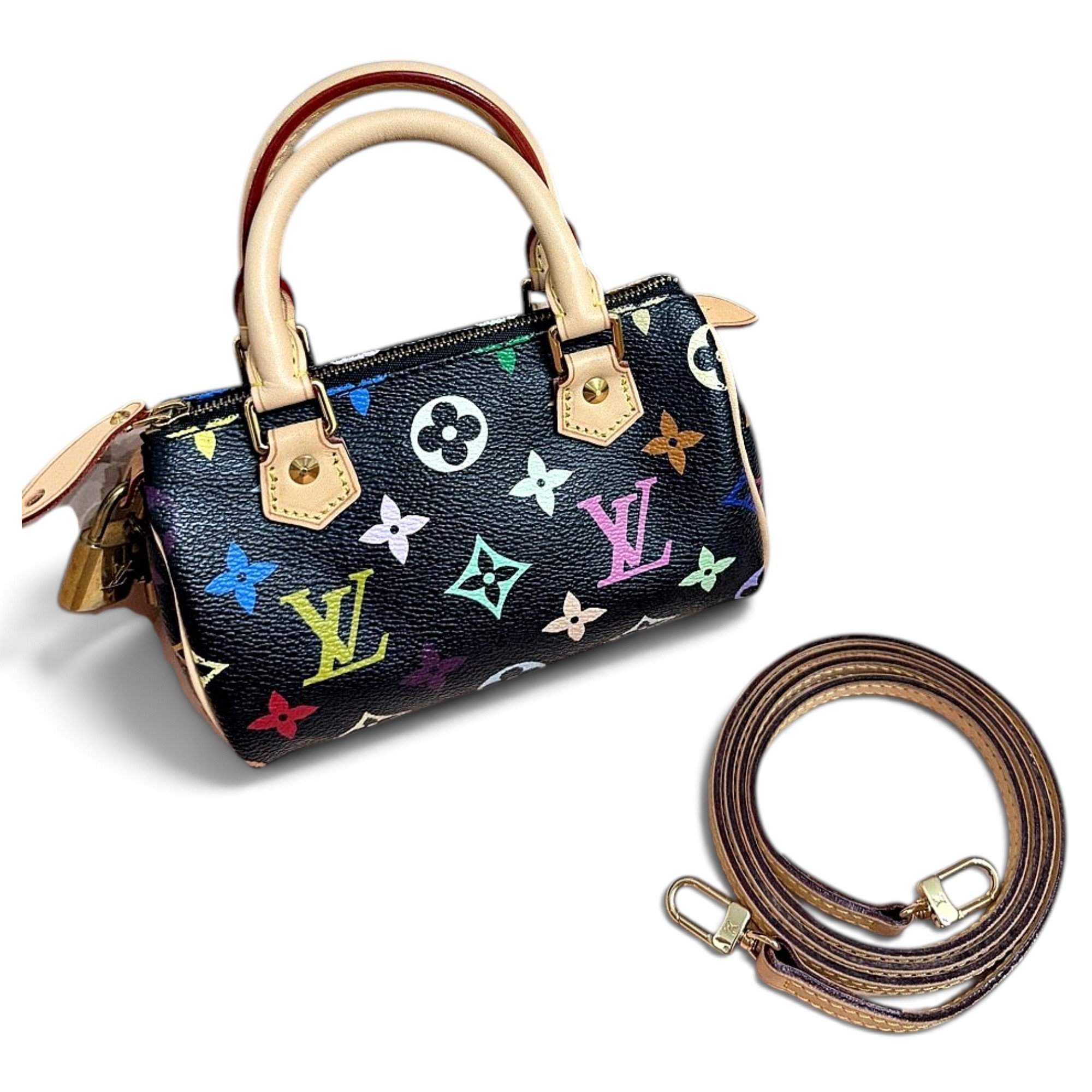 Louis Vuitton Nano Speedy / Mini HL leather handbag