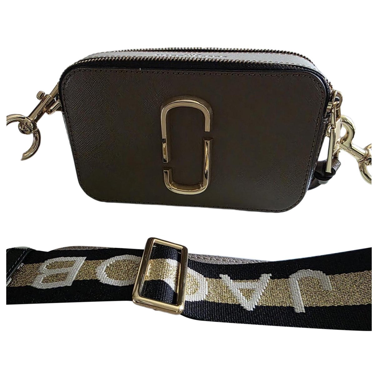 Snapshot patent leather crossbody bag