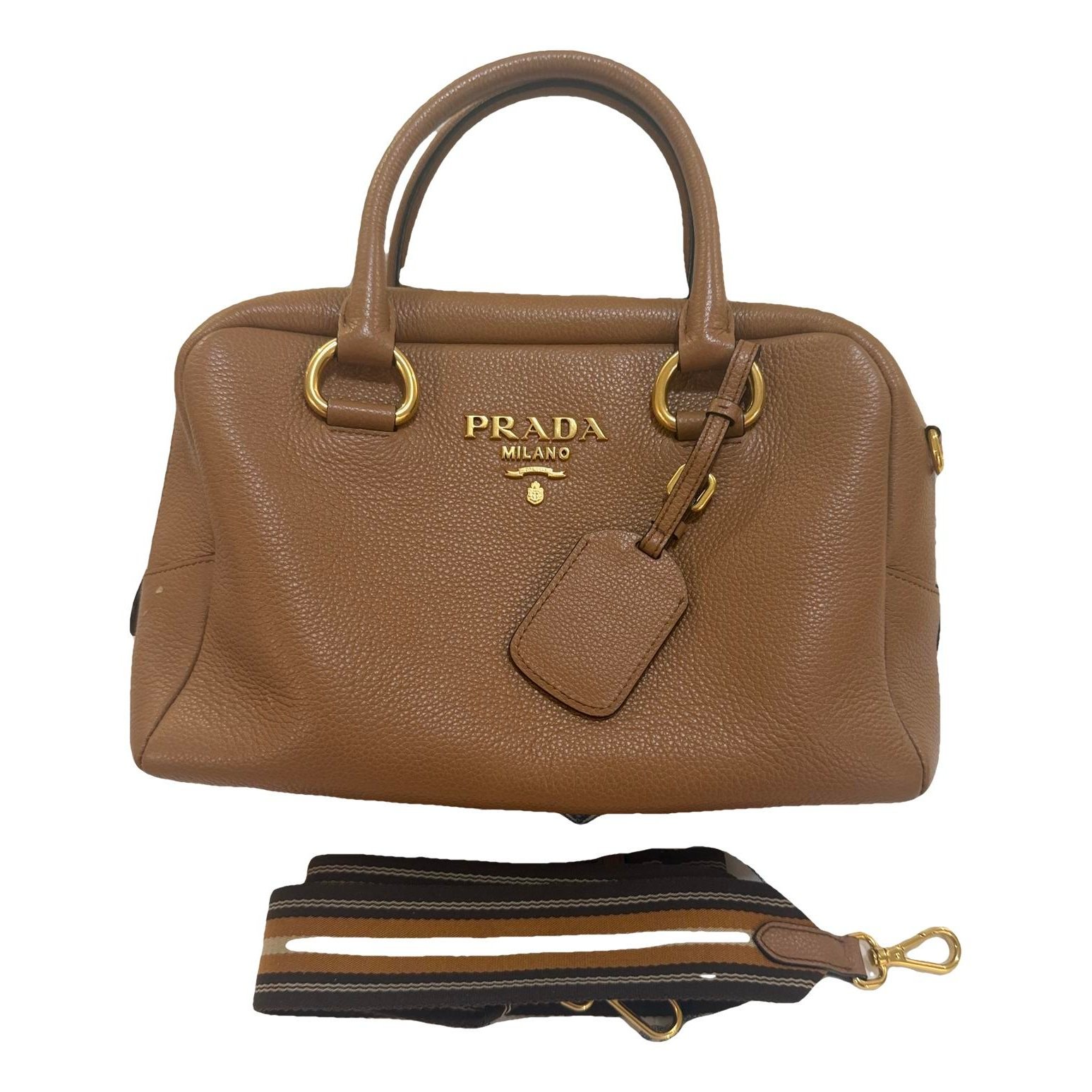 Double leather satchel