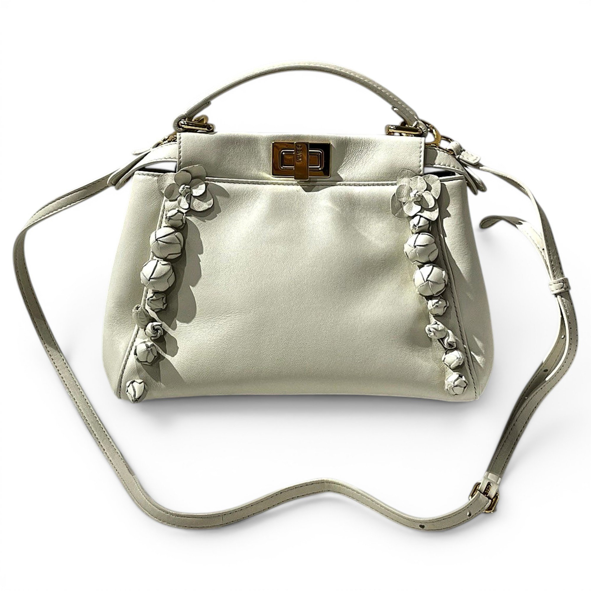 Peekaboo leather handbag