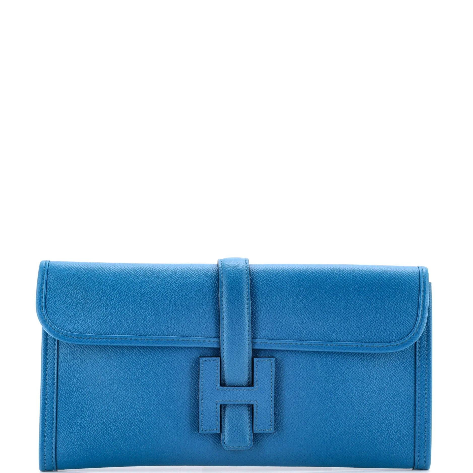 Leather clutch bag