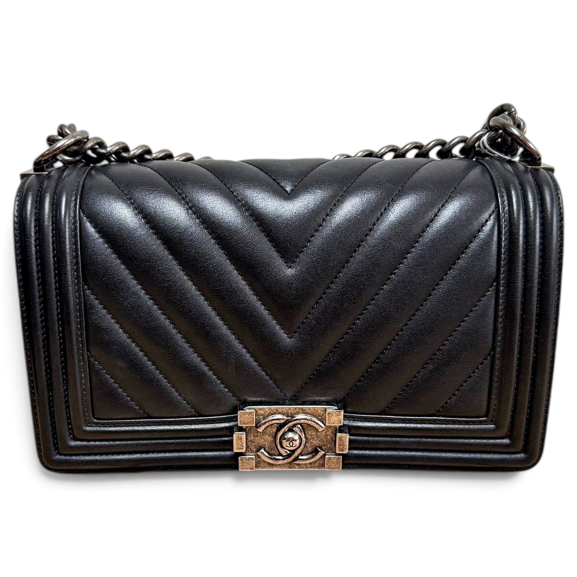 Boy leather crossbody bag