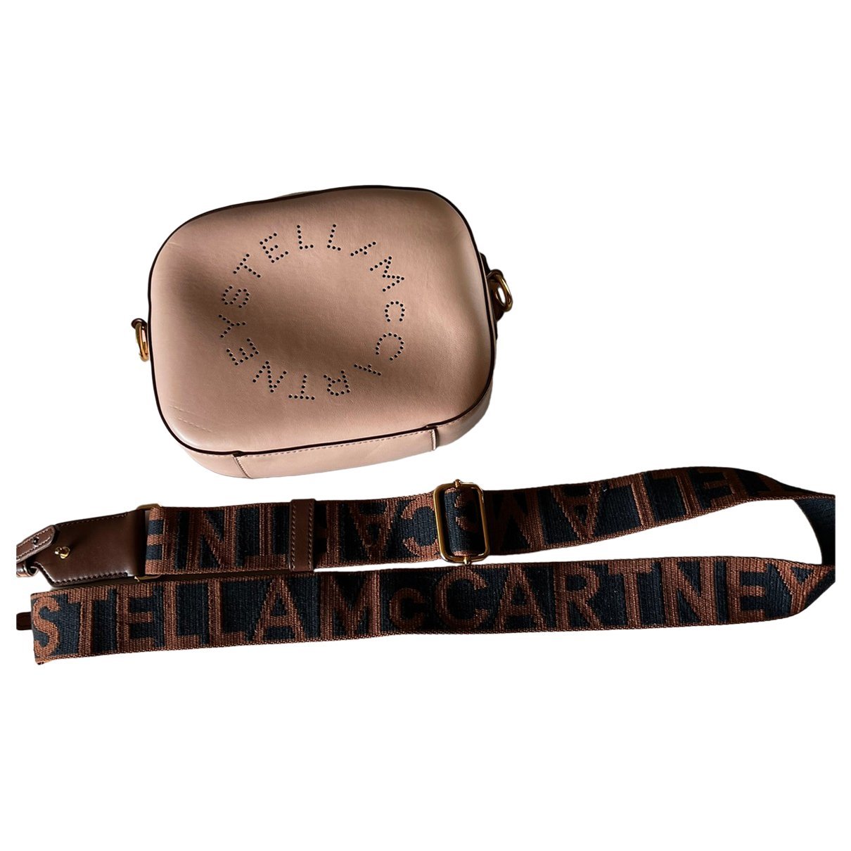 Stella McCartney Logo leather crossbody bag
