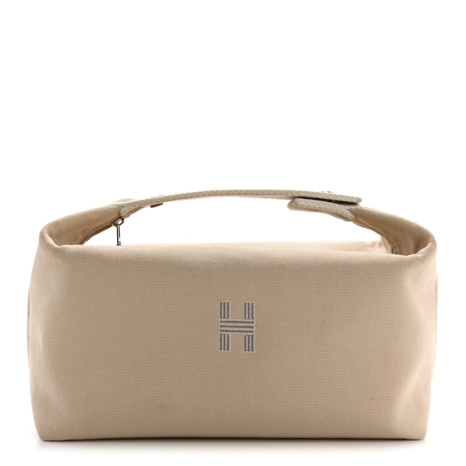 Hermes Canvas Large Bride-A-Brac Pouch Natural