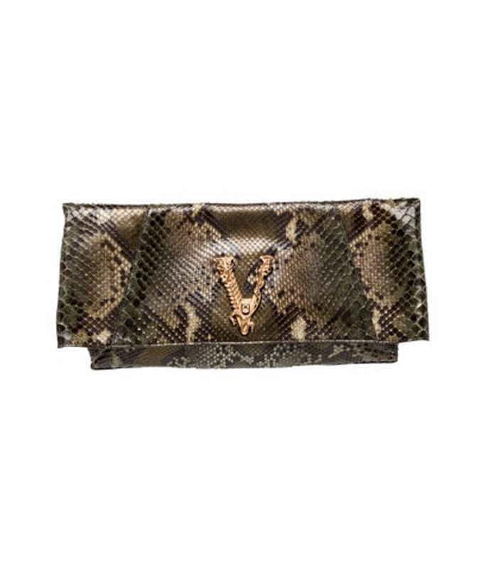 Versace Snakeskin Clutch