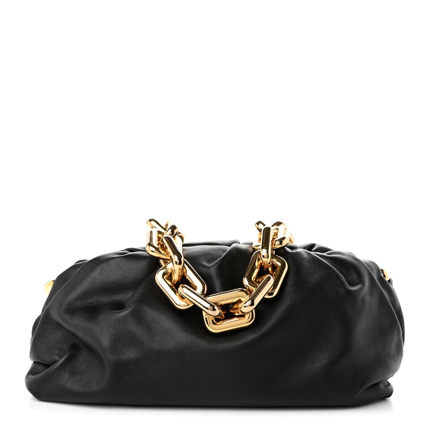 Bottega Veneta Calfskin The Pouch Chain Black