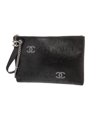 Eyelet Clutch w/Wrist Strap