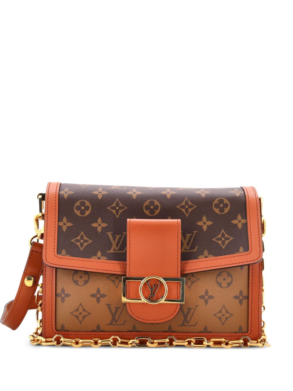 Dauphine Reverse Monogram Canvas MM shoulder bag