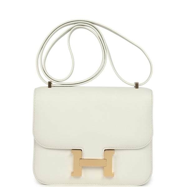 Hermes Constance 18 New White Swift Permabrass Hardware