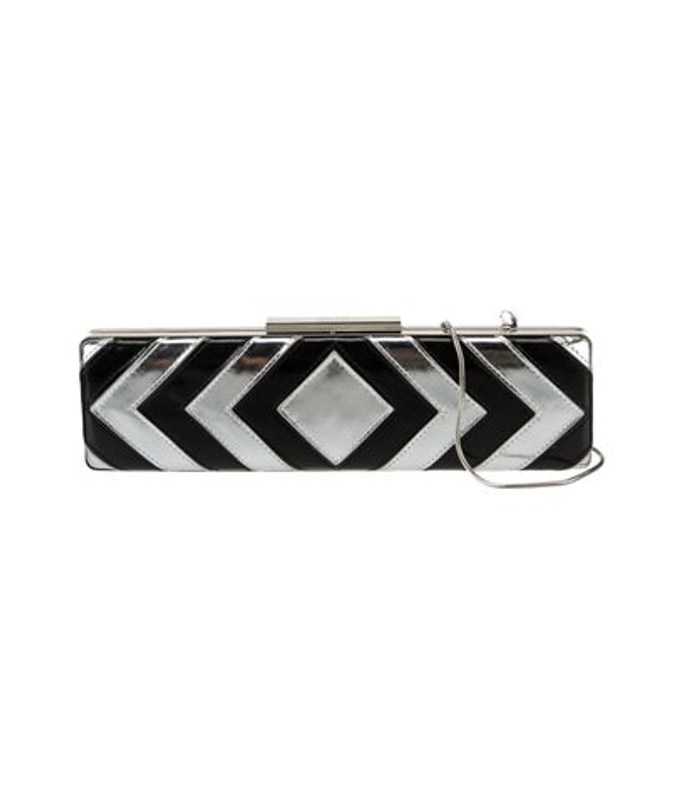 Badgley Mischka Mischka Patent Leather Minaudiere