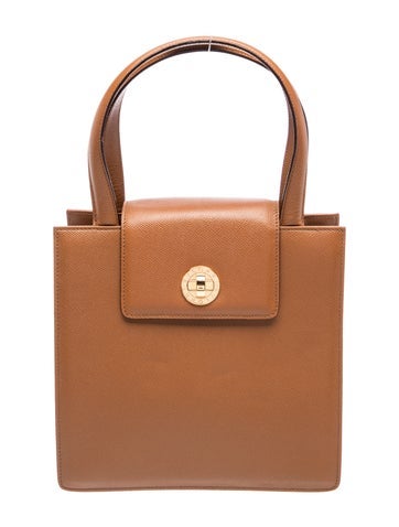 Leather Top Handle Bag