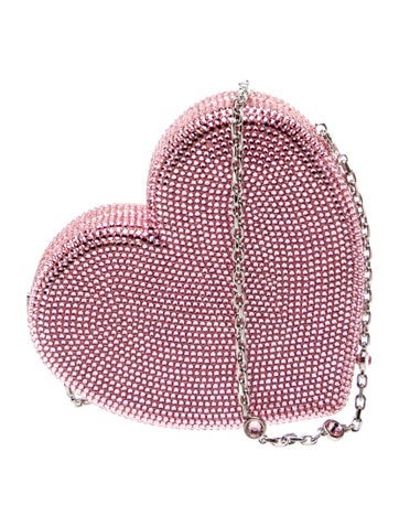 Crystal L'Amour Coeur Clutch Petit