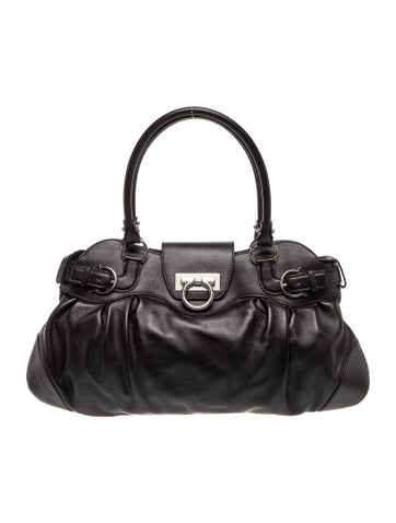 Leather Top Handle Bag
