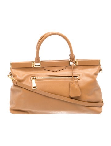 Saffiano Lux Leather Top Handle Bag