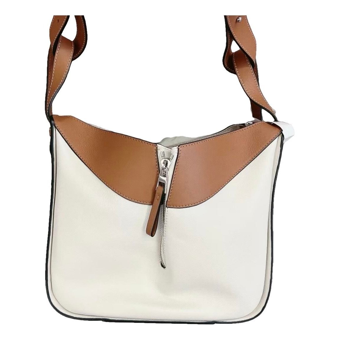 Hammock leather handbag