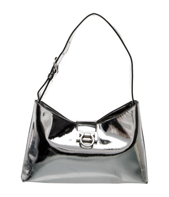 Salvatore Ferragamo Ferragamo Patent Leather Shoulder Bag