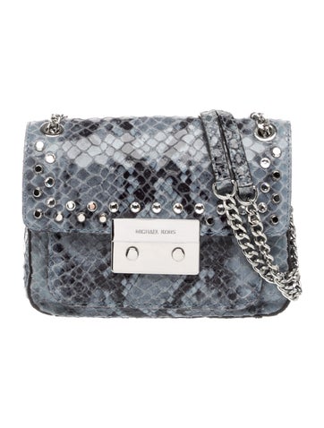 Embossed Leather Shoulder Bag