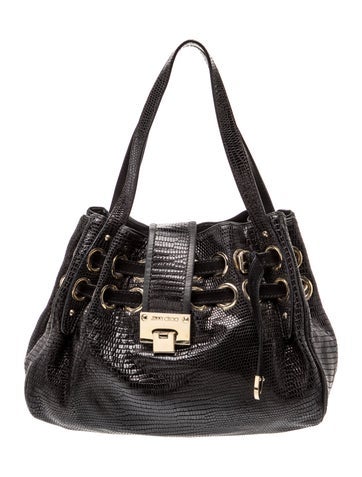 Embossed Leather Shoulder Bag
