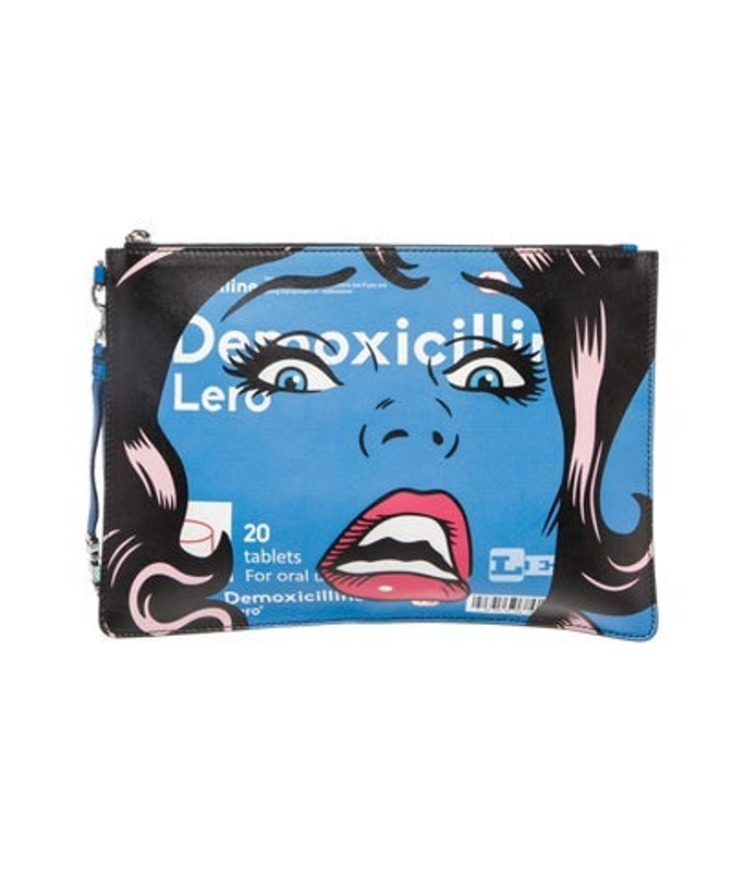 Moschino Leather Clutch