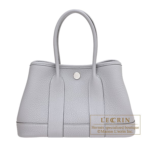 Hermes Neo Garden bag 23 Gris pantin Togo leather Silver hardware