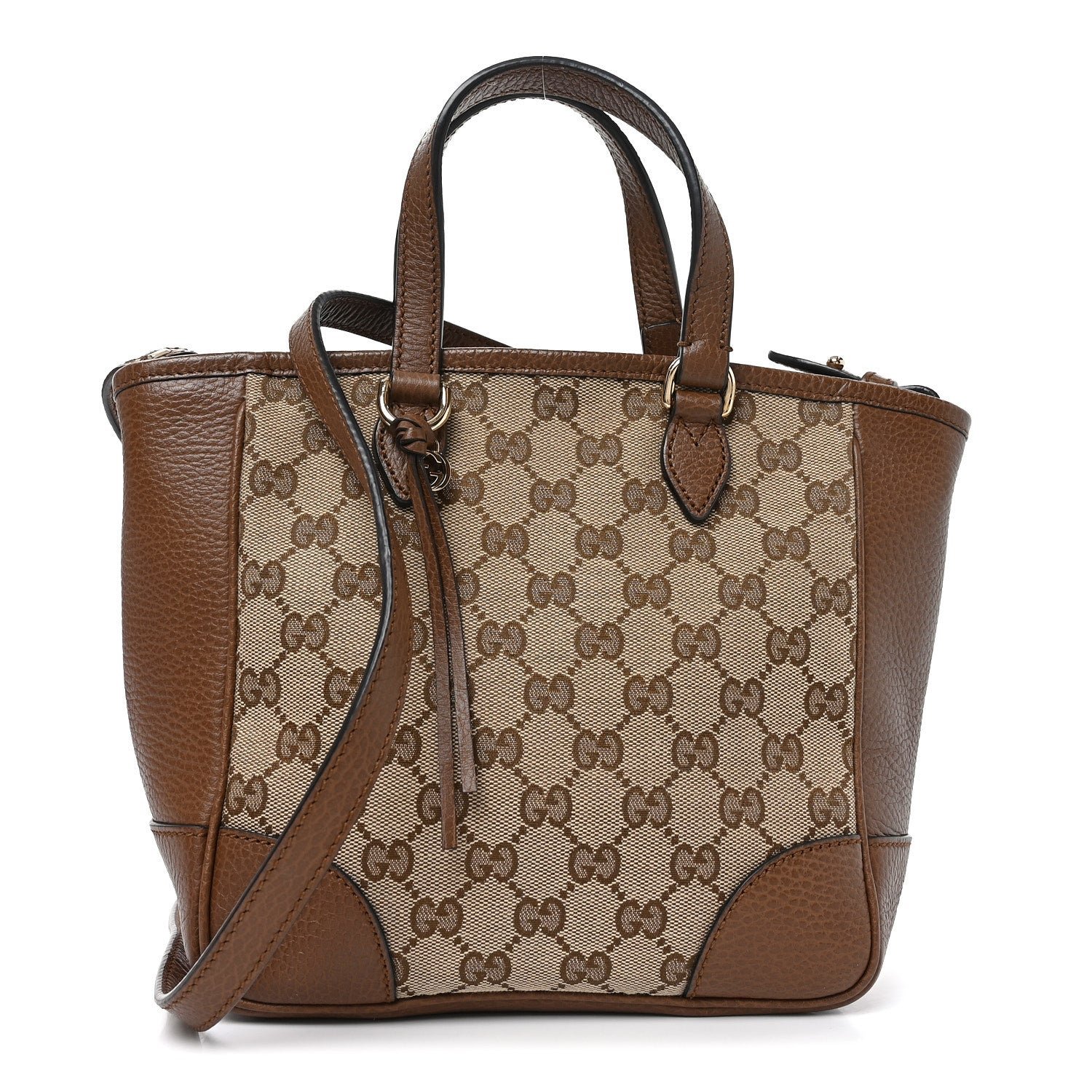 Gucci Monogram Small Bree Tote Beige Tabacco