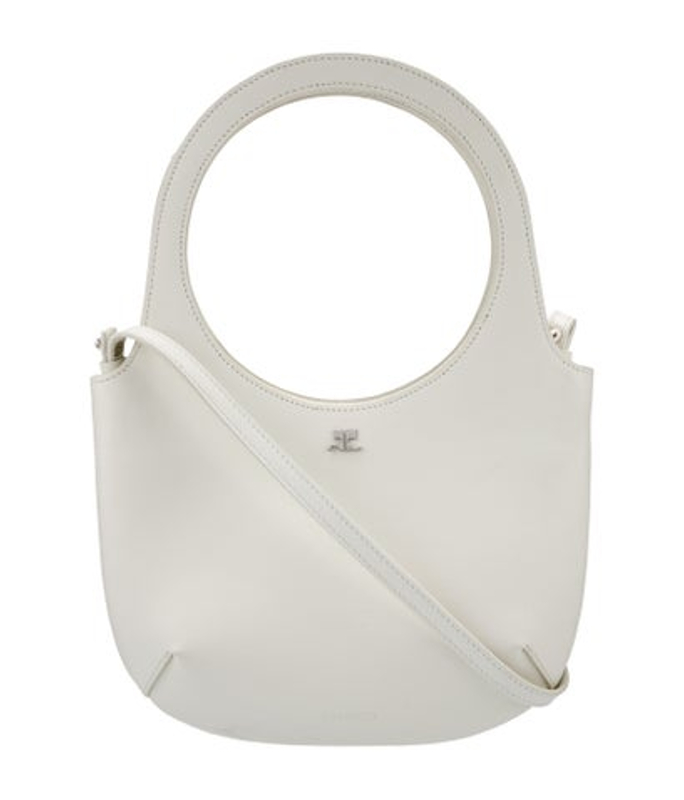 Courreges Leather Top Handle Bag
