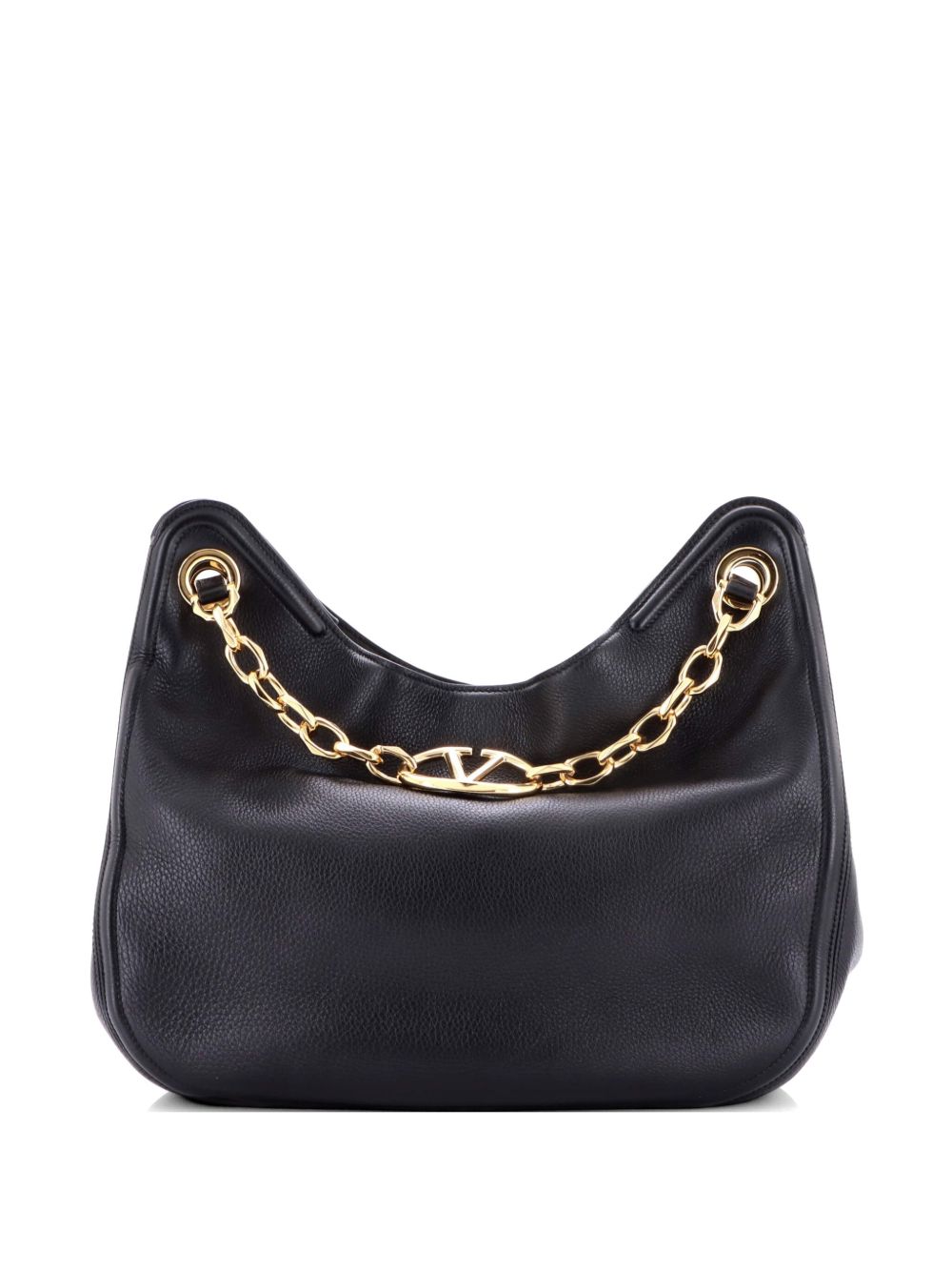 VLogo Moon Leather Medium tote bag