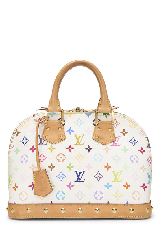 Louis Vuitton Takashi Murakami x Louis Vuitton White Monogram Multicolore Alma PM NM