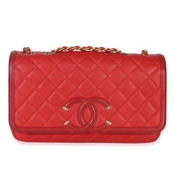 Leather Filigree Flap Small