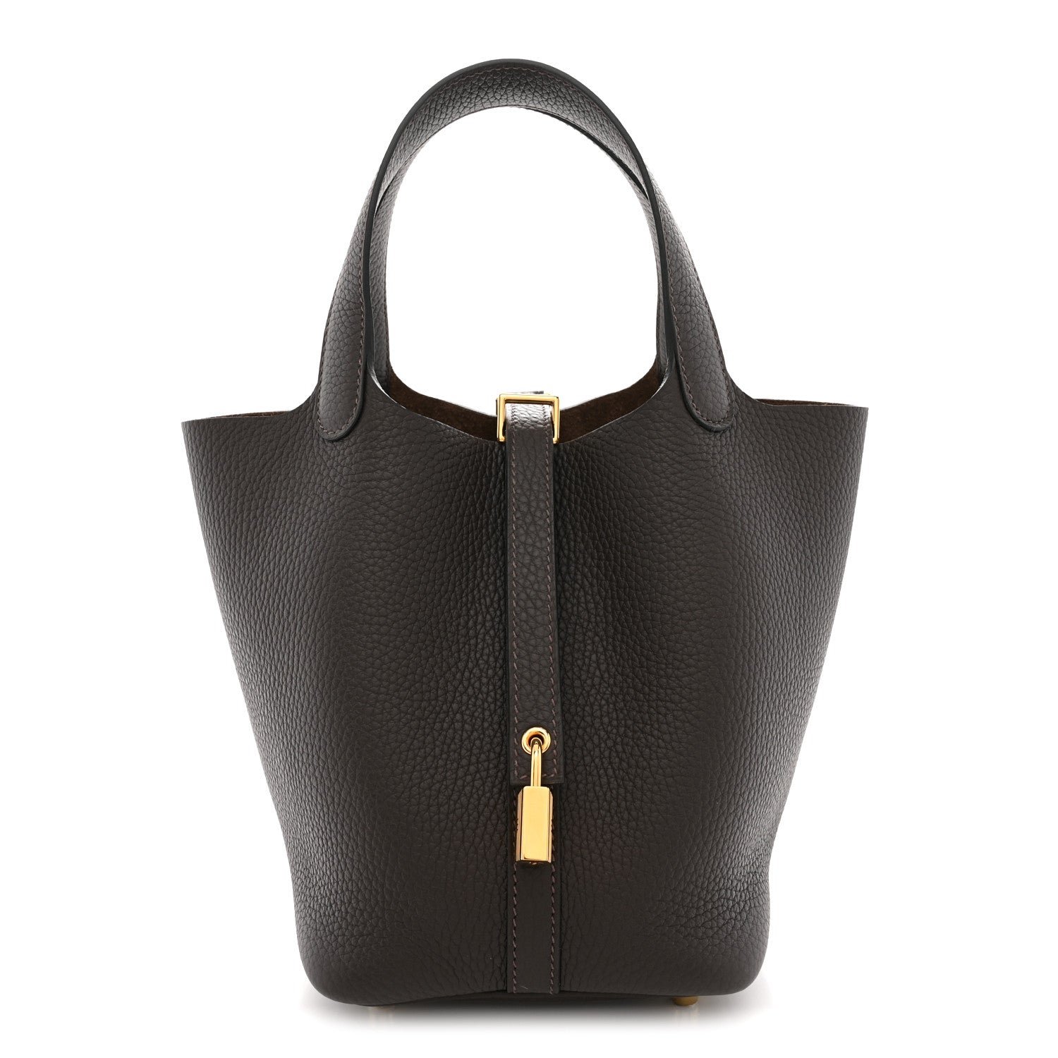 Hermes Taurillon Clemence Picotin Lock 18 PM Ebene