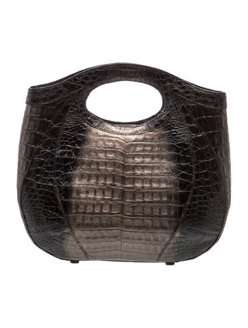 Crocodile Top Handle Bag
