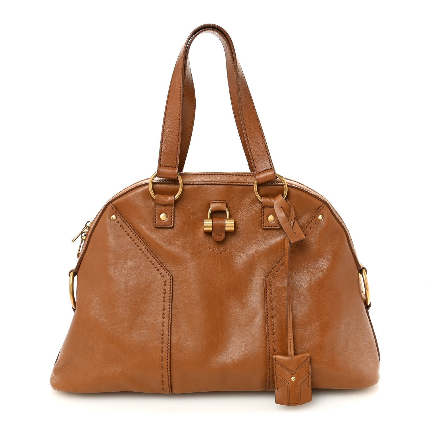 Saint Laurent Calfskin Oversized Muse Brown
