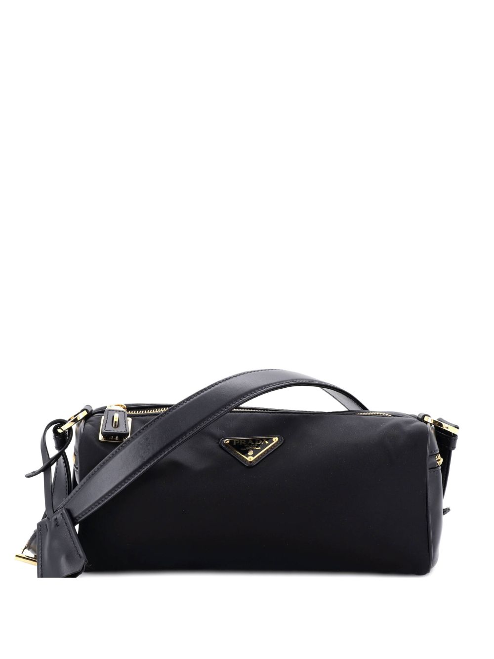 Prada Padlock Bauletto Re-Nylon with Leather Medium shoulder bag