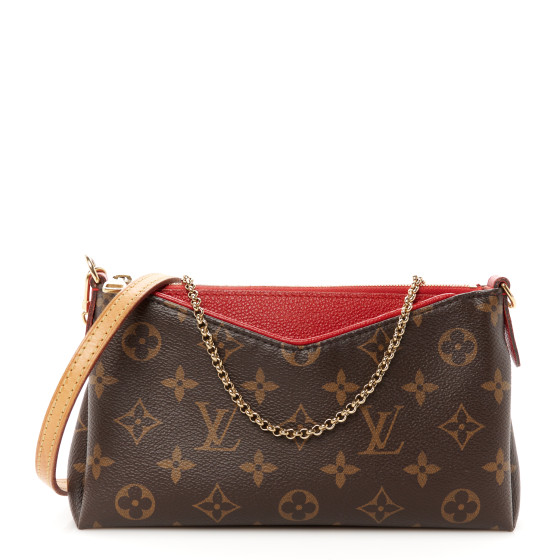Louis Vuitton Monogram Pallas Clutch Cherry