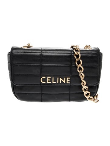 Celine Leather Monochrome Matelasse