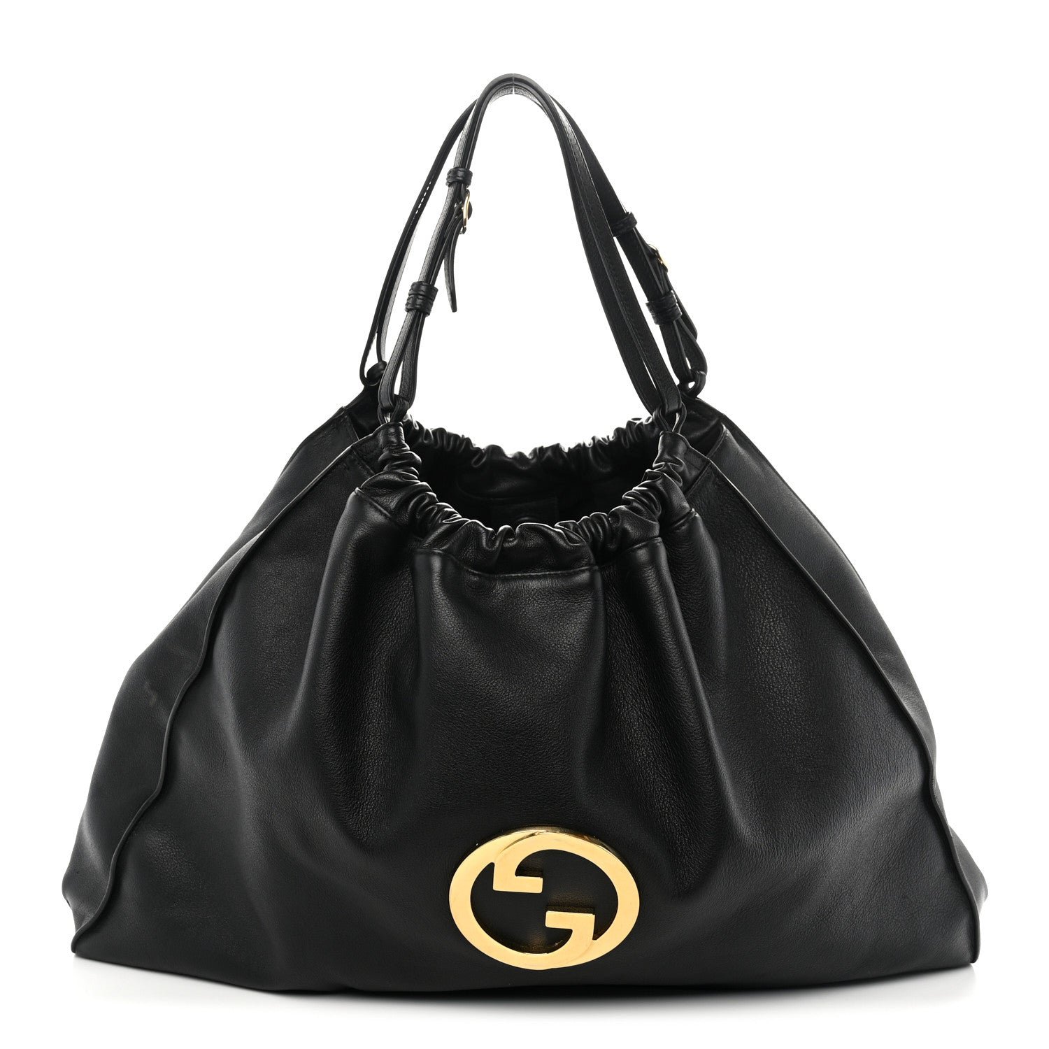 Gucci Calfskin Large Blondie Tote  Black