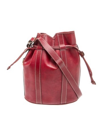 Lancel Leather Bucket Bag