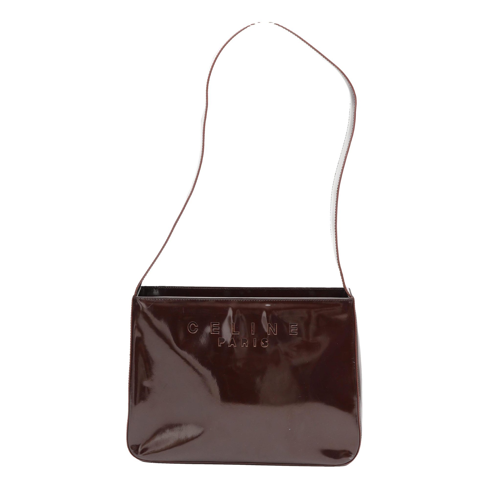 Patent leather handbag