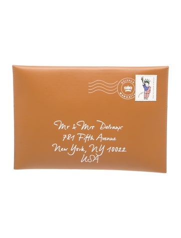 Delvaux Leather Clutch