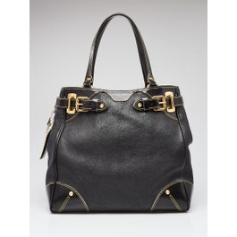 Louis Vuitton Louis Vuitton Black Suhali Leather Le Majestueux Bag