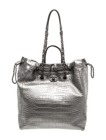 Chanel Paris-New York Large Coco Croc Tote