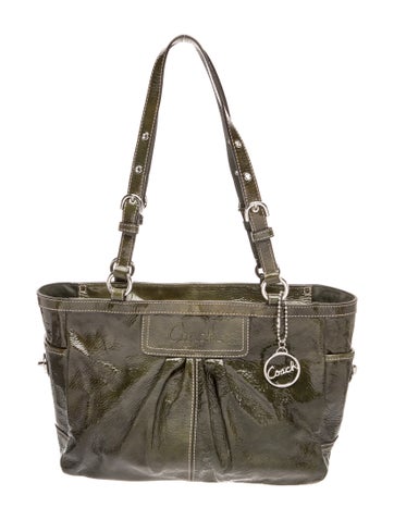 Patent Leather Top Handle Bag