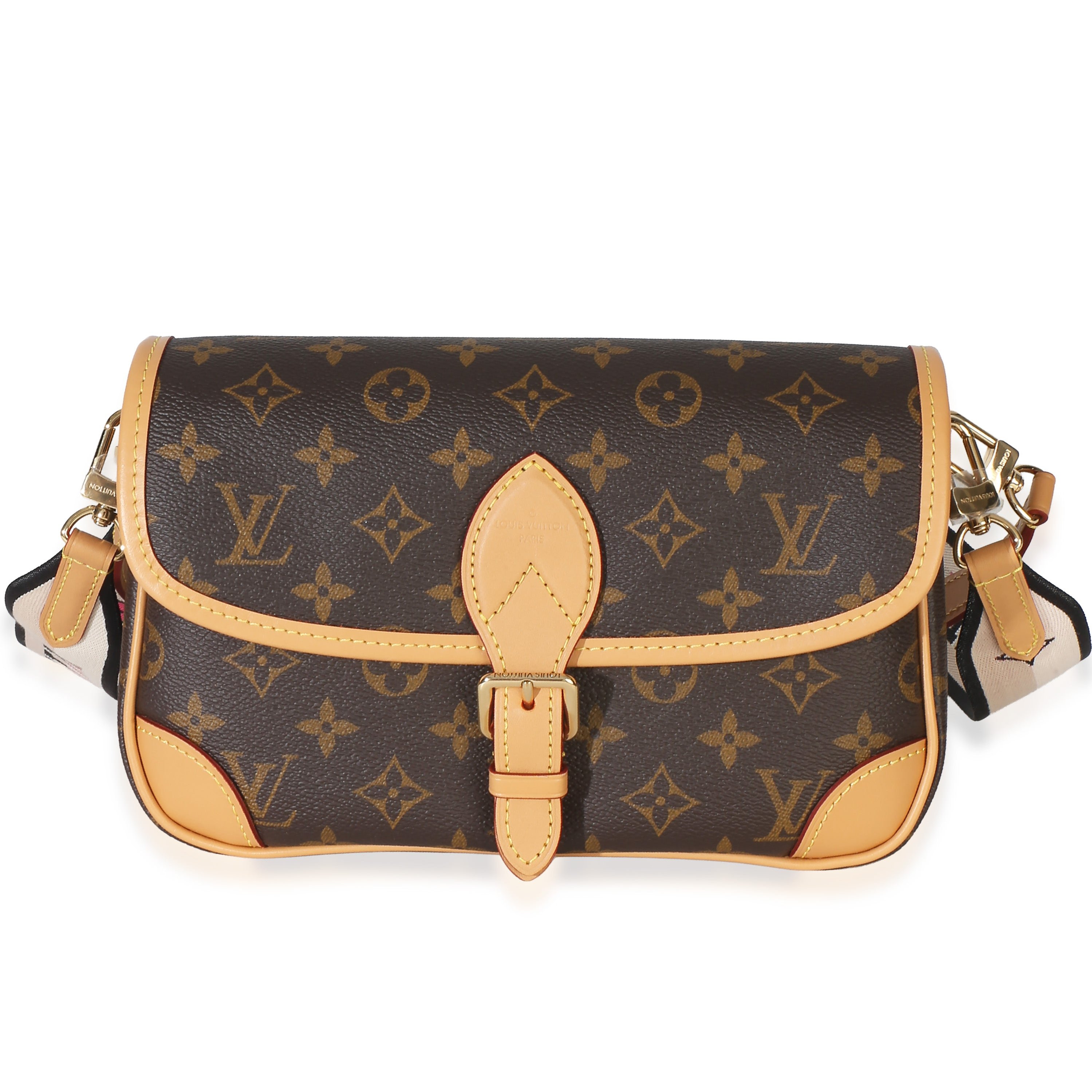 Black Monogram Canvas Diane