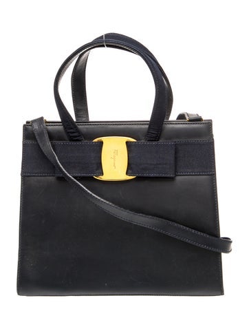 Salvatore Ferragamo Leather Top Handle Bag