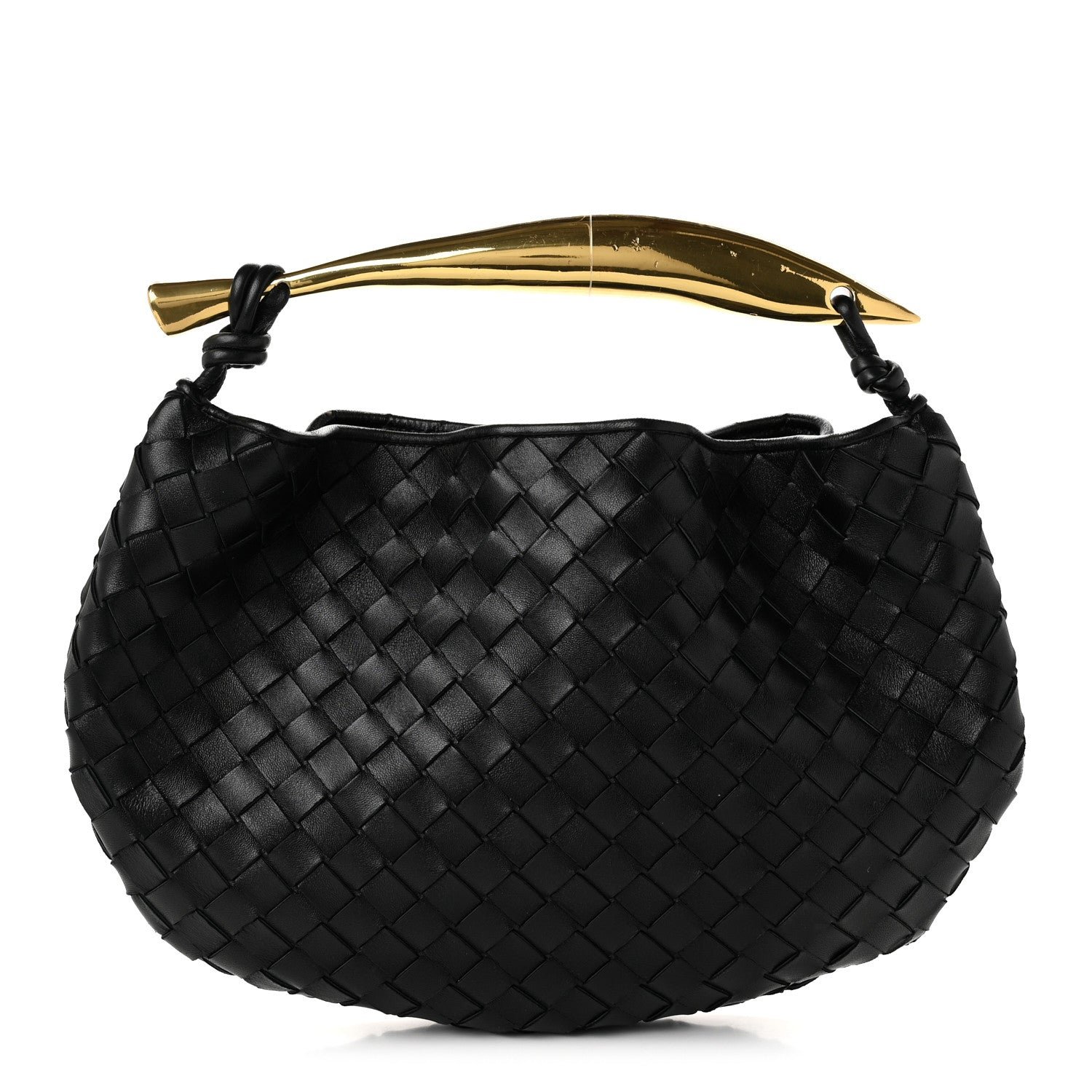 Bottega Veneta Nappa Intrecciato Sardine Bag Black