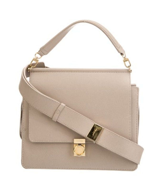 Polene Leather Top Handle Bag