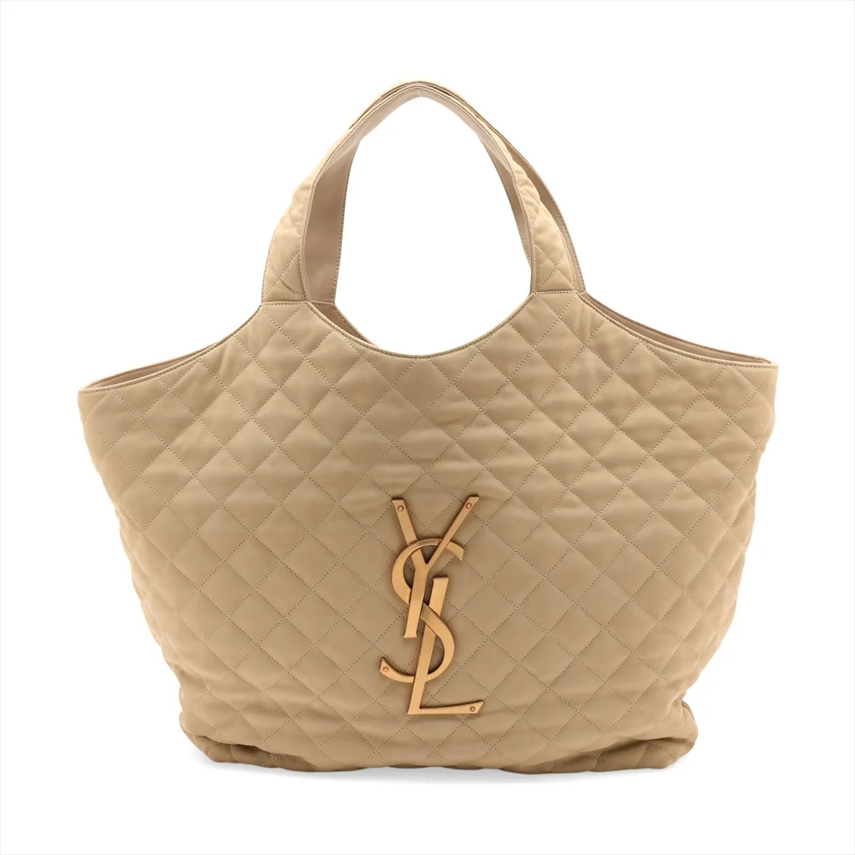 Saint Laurent Paris Agal 698651 Leather Tote bag Beige