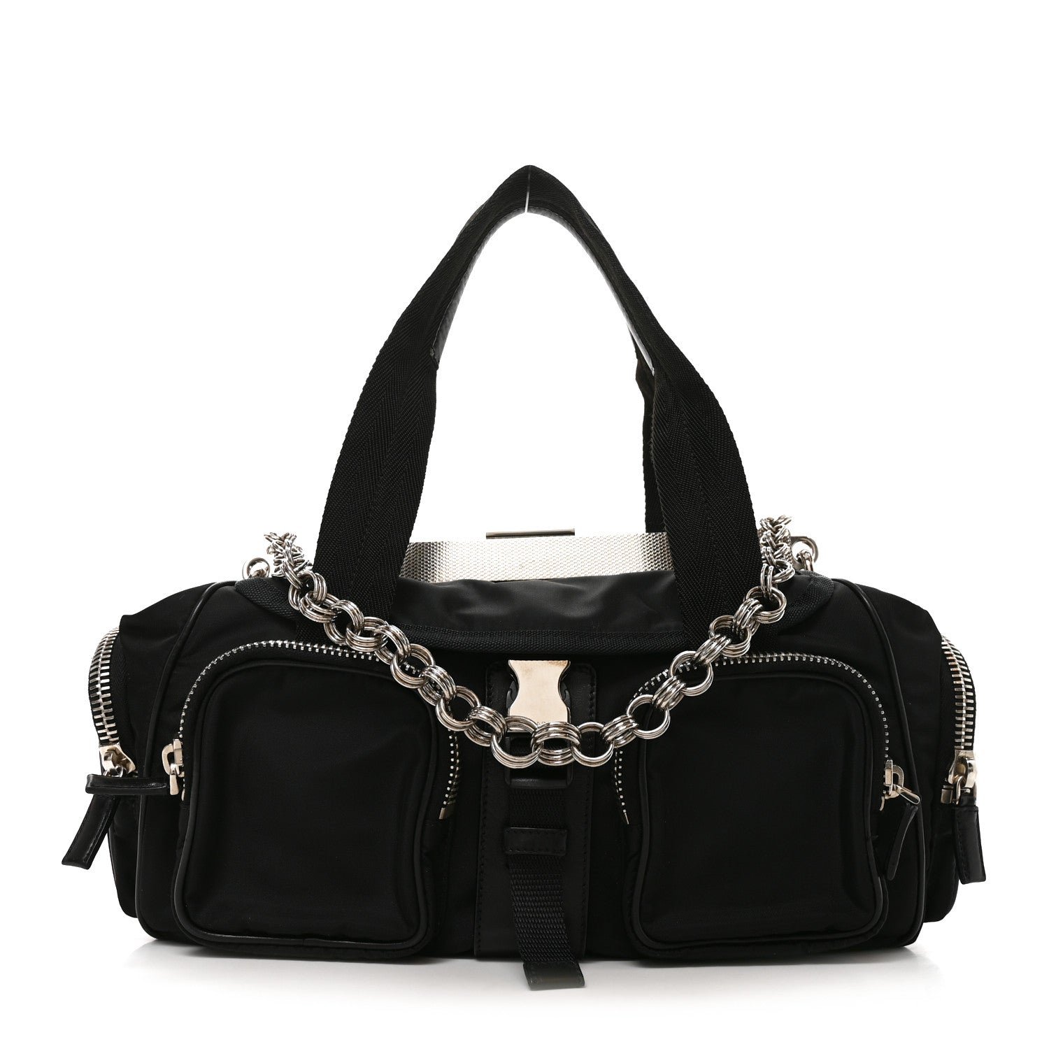 Prada Prada Tessuto Nylon Active Shoulder Bag Black