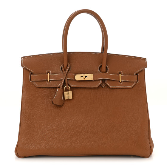 Hermes Togo Birkin 35 Gold