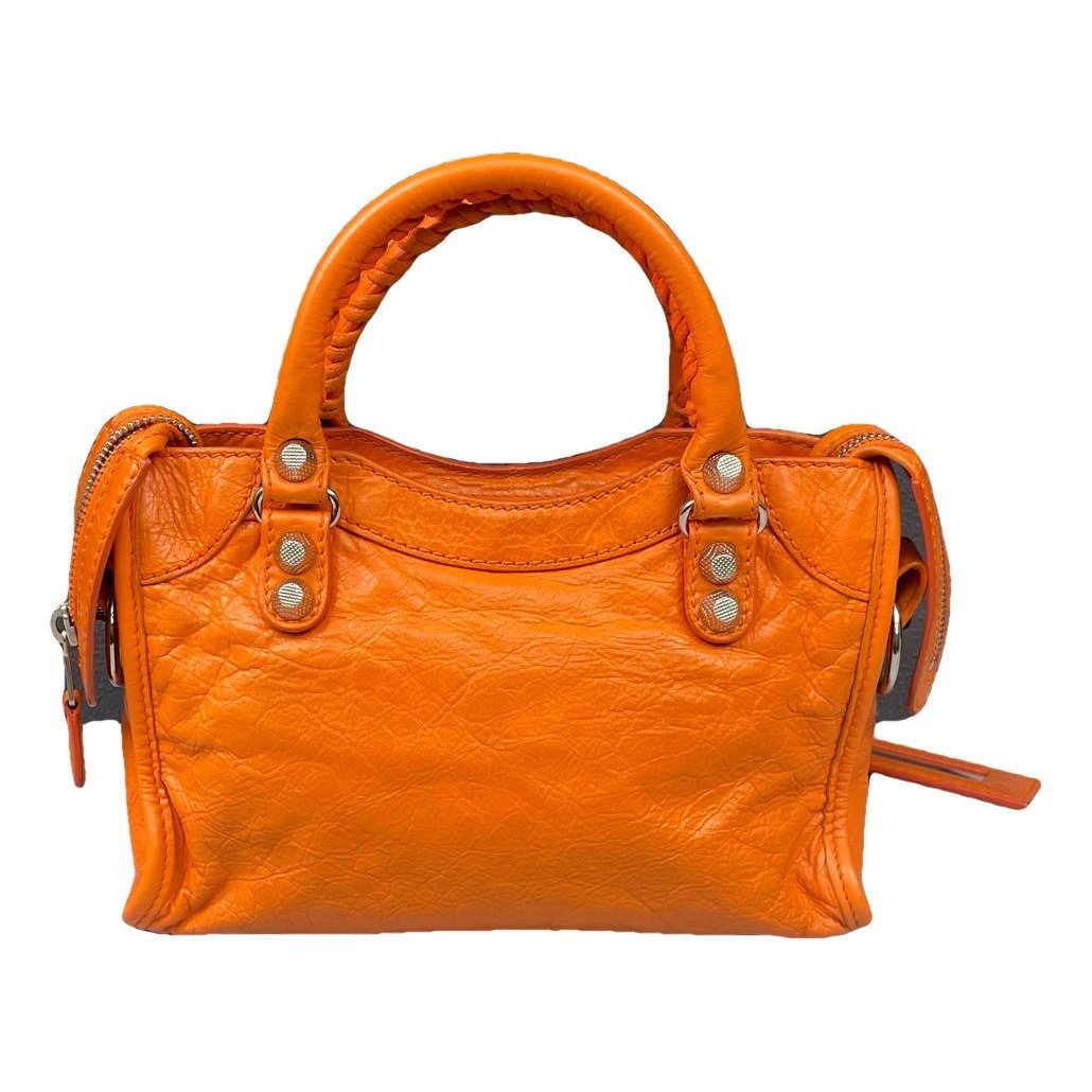 Classic Metalic leather handbag